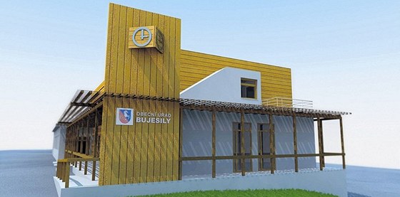 Takto bude podle návrhu projektant vypadat po rekonstrukci radnice v Bujesilech na severu Rokycanska. 