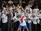 Basketbalisté Dallasu Mavericks slaví titul v NBA.