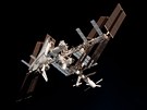 Raketoplán Endeavour pipojený k ISS - Unikátní snímek byl poízený lenem...