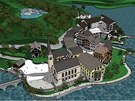 ínské msteko má zahrnovat typický hallstattský evangelický kostelík, trit s okolními domy, hotel U zeleného stromu a dokonce i Hallstattské jezero.