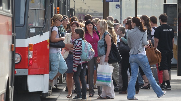 Stávka dopravc v Brn (16. erven 2011)