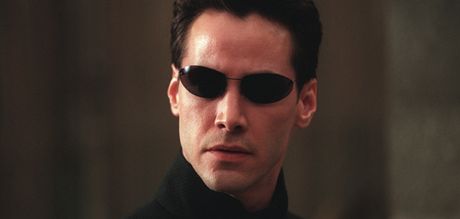 Z filmu Matrix Reloaded  Keanu Reeves jako Neo