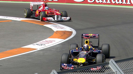 FAVORIT. Sebastian Vettel z Red Bullu bhem tréninku na Velkou cenu panlska.