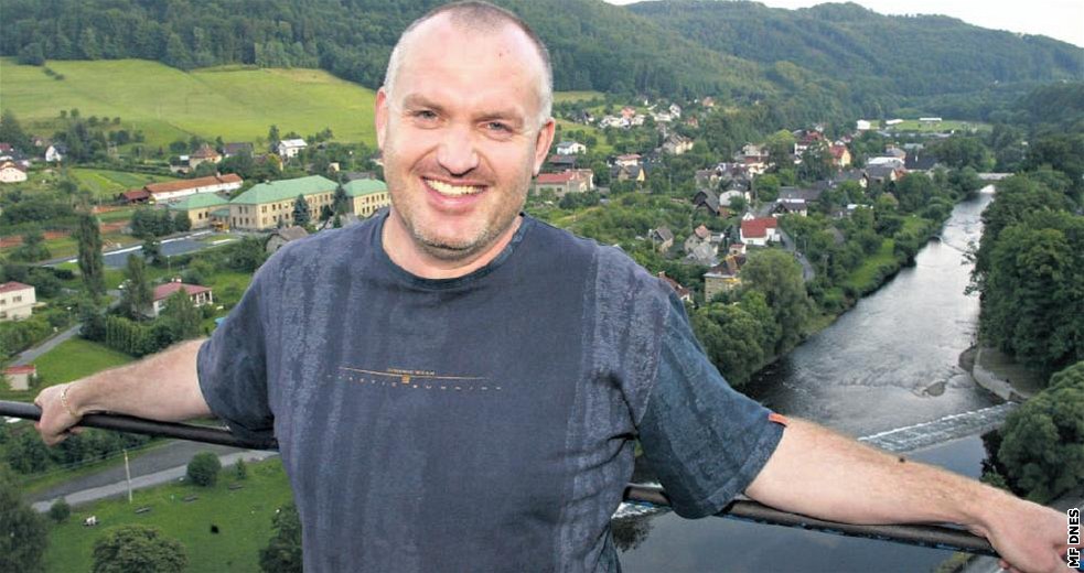 Zakladatel Benátské! Pavel Mikez na své milované Malé Skále.