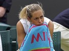 NEVYLO TO. eská tenistka Klára Zakopalová po poráce se arapovou netajila