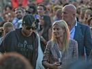 Glastonbury 2011 - Gwyneth Paltrowová s raperem Jay-Z 