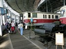 Expozice elezniního depozitáe Národního technického muzea v Chomutov