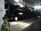 Expozice elezniního depozitáe Národního technického muzea v Chomutov