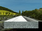 K filmu Saxána - ukázka vzniku záběru údolí s vlakem (fáze 14)