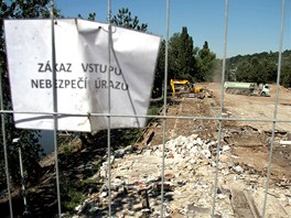 Demolice zimnho stadionu tvanice v Praze. (29. ervna 2011)