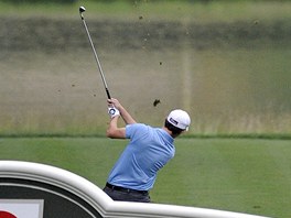 Americk golfista Patrick Cantlay na sebe na turnaji Travelers Championship