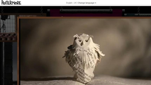 J. K. Rowlingová má pro náv�t�vníky stránek POttermore.com jednu radu - následujte sovu.