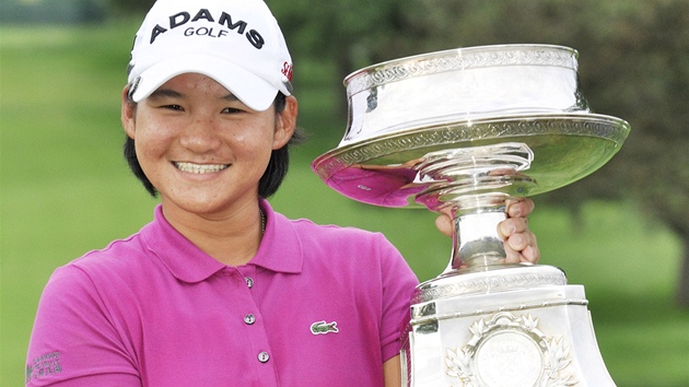 ÍÍÍÍÍZ! O úsmv fotografové nemuseli Tseng Ja-ni prosit. Na LPGA Championship