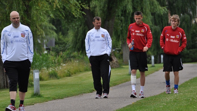 Jakub Dovalil (zleva), Petr Kouba, Tomá� Pekhart a Milan �erný druhý den po