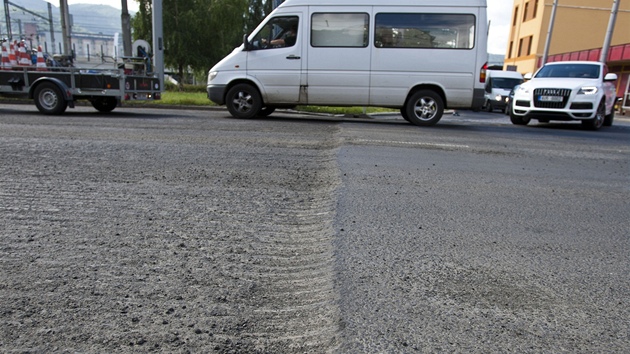 Kiovatka Pedmostí v centru Ústí, která se kvli rozlitému ivoinému tuku z