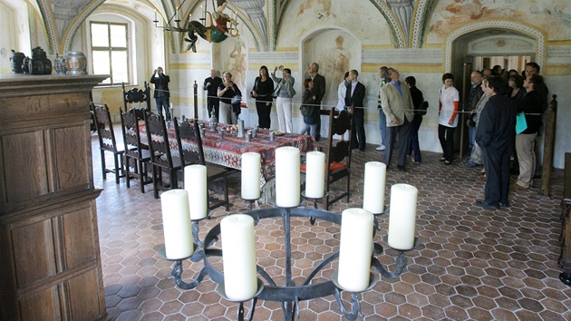 Dvoanská svtnice na zámku Kratochvíle.