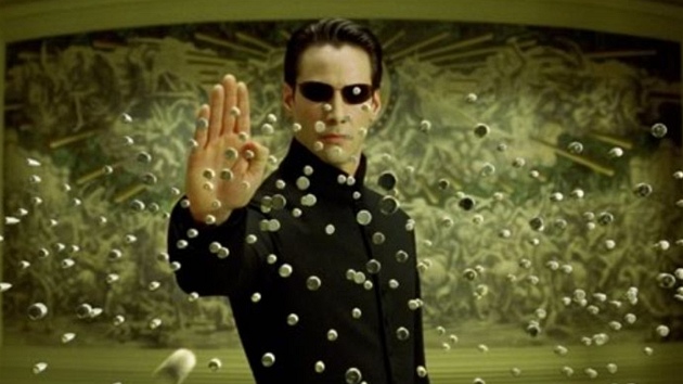 Z filmu Matrix Reloaded - Keanu Reeves jako Neo