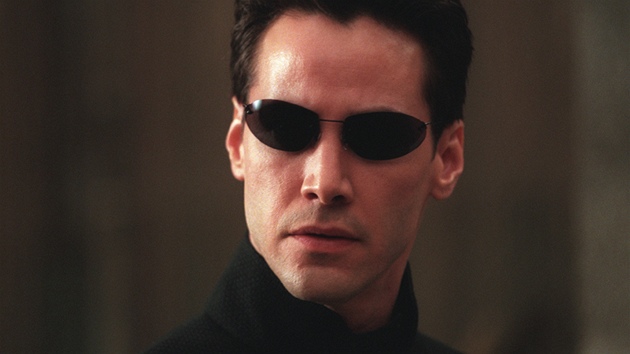 Z filmu Matrix Reloaded  Keanu Reeves jako Neo