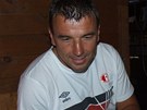 Michal Petrou, trenér slávstických fotbalist, pi on-line rozhovoru se