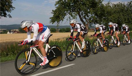 Úvodní tvrtení etapa Czech Cycling Tour 2011 vedla mezi Uniovem a Babicemi.