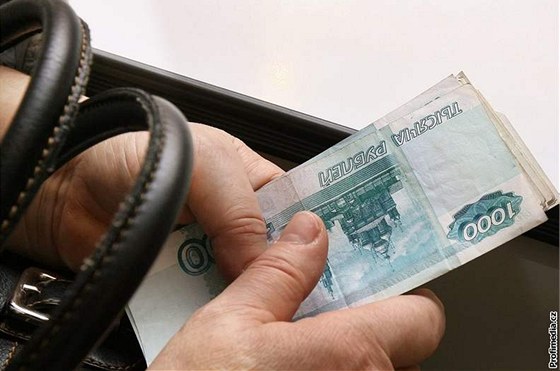 V pytlech bylo 3,7 milion rubl urených na platy a sociální dávky. Ilustraní foto.