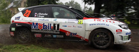 Posádka lehofer a Singer pi Rally Bohemia 2011