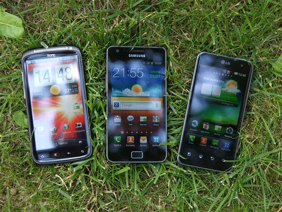 Dvojdrov smartphony - HTC Sensation, LG Optimus 2X a Samsung Galaxy S II