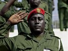 Vojáci Jiního Súdánu nacviují na vyhláení nezávislosti. (6. ervence 2011)