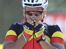 VYHRÁL JSEM! Belgian Philippe Gilbert slaví vítzství v první etap Tour de