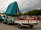 Trabant vystrojený na dovolenou