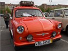 Karoserii má trabant z duroplastu  smsi odpadní bavlny a pryskyic. Kostra je...