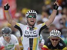 HURÁ. Brit Mark Cavendish vyhrál ve spurtu 5. etapu Tour de France.