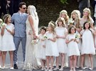 Kate Mossová mla na svatb 14 druiek