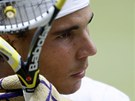 Rafael Nadal v semifinále Wimbledonu. 