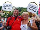 Fanouci vítají Petru Kvitovou ve Fulneku.