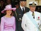védský král Carl XVI. Gustaf a védská královna Silvia