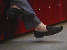 Detail na boty Johna Malkoviche, který v Karlových Varech pedstavil svoji