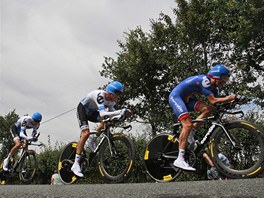 ZA VÍTZSTVÍM. Formace Garmin ovládla týmovou asovku na Tour de France.