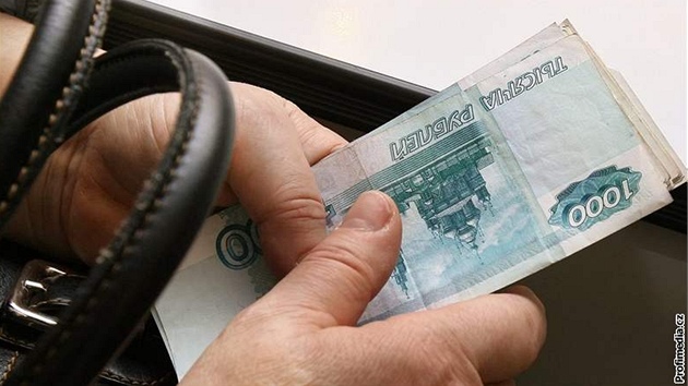 Ruské rubly, peníze, Rusko - ilustra�ní foto   