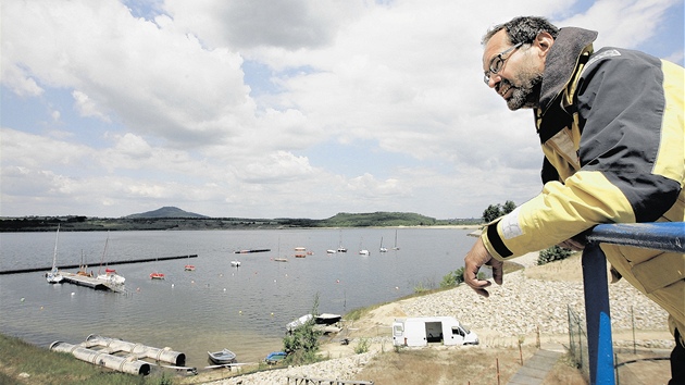 Berzdorfské jezero zatím vyuívali hlavn cyklisti.