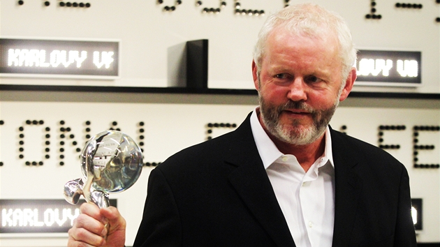 MFFKV 2011 - David Morse s Kiálovým glóbem (Karlovy Vary, 9. ervence 2011)