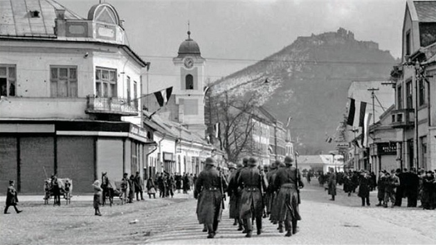 Chust, okupované centrum Podkarpatské Rusi (16. b�ezna 1939)