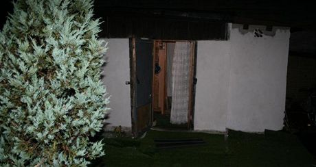 Zahradní chatka ve Dvoe Králové nad Labem, kde se 17. ervence 2011 odehrál