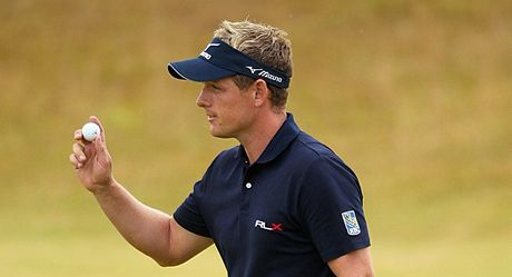 Luke Donald dává pi Scottish Open najevo svou spokojenost. 