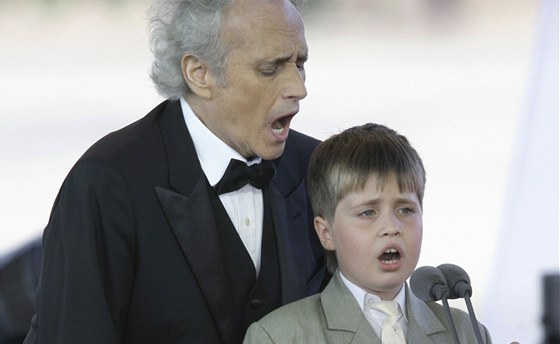 panlský tenor José Carreras na charitativní akci v Moskv (10. ervence 2011)