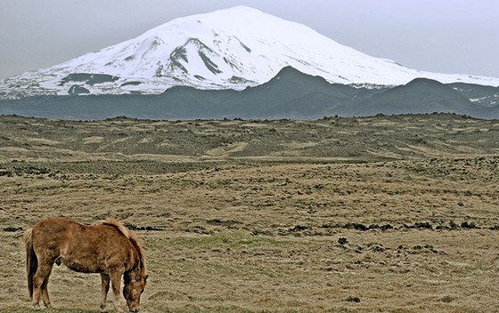 Sopka Hekla na Islandu