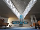 Architektonicky unikátní kostel svatého Josefa v Senetáov v okrese Blansko