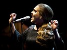 Zpvaka Adele - zde na vystoupení v New Yorku