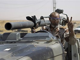 Libyjt rebelov u Adedabji (9. ervence 2011)
