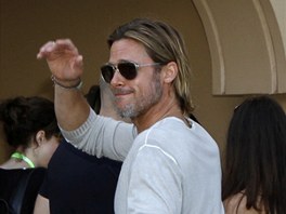 Brad Pitt v Cancúnu v Mexiku